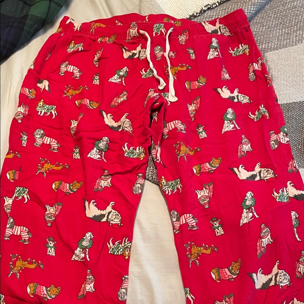 Old Navy Kids Red Animal Print Pajama Bottoms